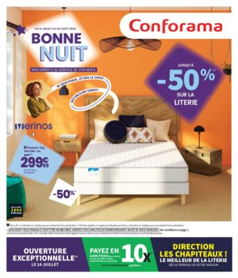 Image du folder Conforama Longwy – Bonne nuit : nos experts au service de vos nuits
